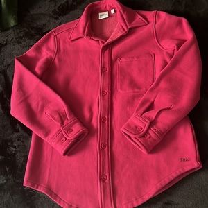 Tna cozy fleece boyfriend shirt